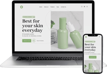 Boutique Cosmétiques & Soins - laptop et mobile