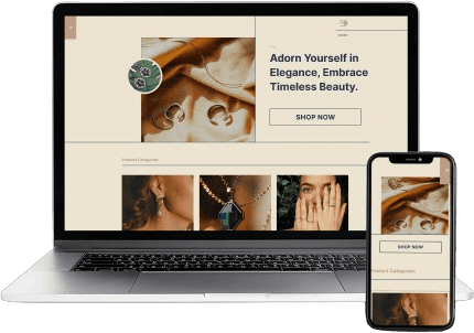 Boutique Mode & Accessoires - laptop et mobile